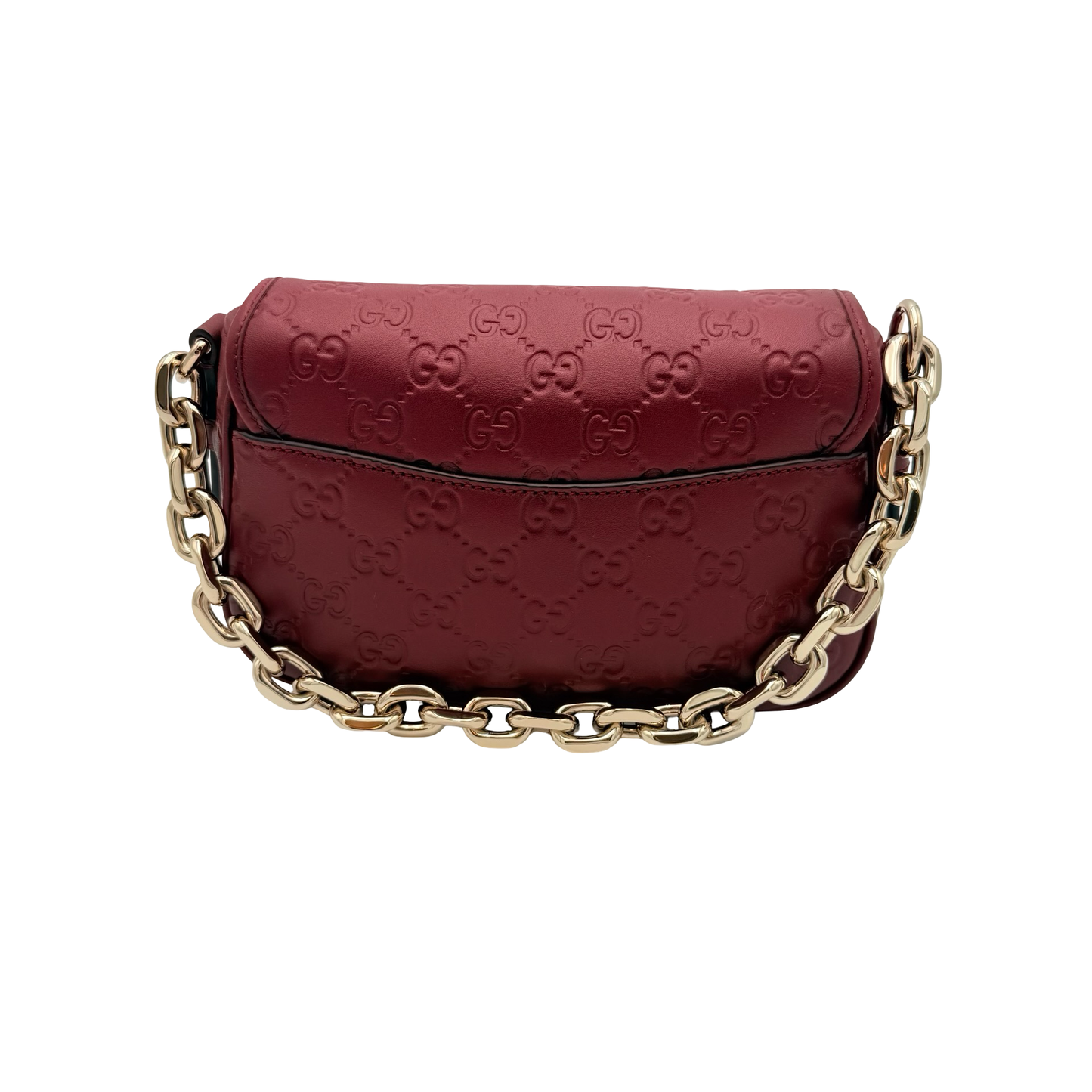 Gucci Mini Shoulder Bag Burgundy New