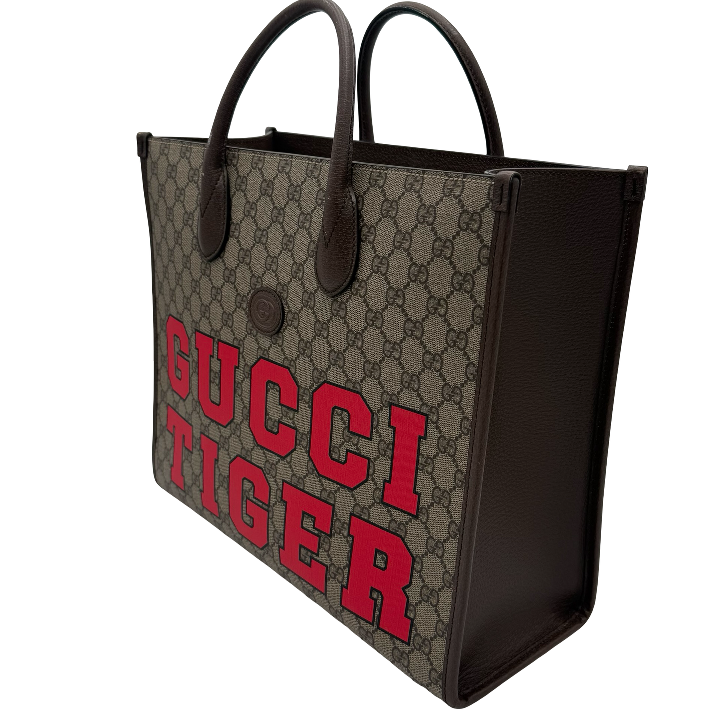 Gucci Tiger GG Supreme Canvas Medium Tote Bag