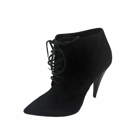 Saint Laurent Lace Up Ankle Booties Size 38 1/2 New|435