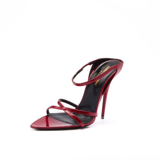 Saint Laurent Gippy Strappy Sandals Size 37 New|104