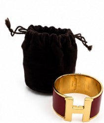 Hermes Clic H Bracelet Red and Gold|620