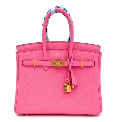 Herrnes Birkin 35 Pink with Gold Hardware Size|618
