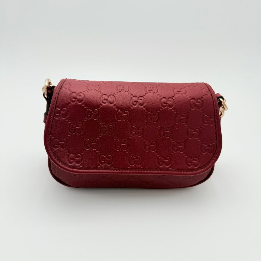 Gucci Mini Shoulder Bag Burgundy New|183