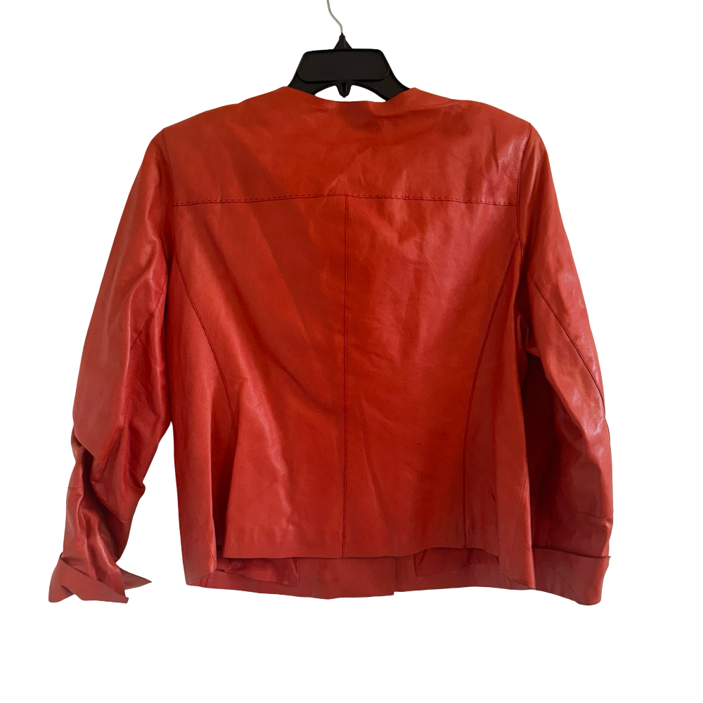 Lafayette 148 New York Leather Jacket Size XL|460