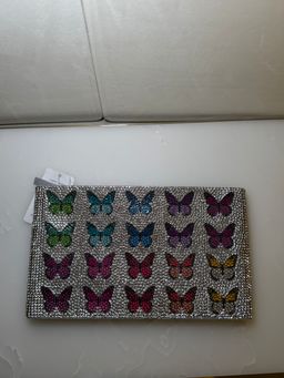 Judith Leiber Flutter Zip Pouch