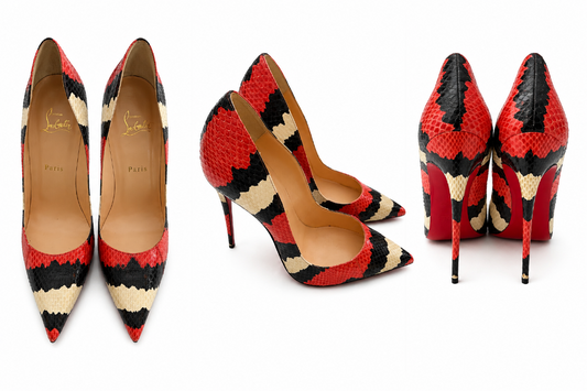 Christian Louboutin So Kate 120 Python Pumps|619