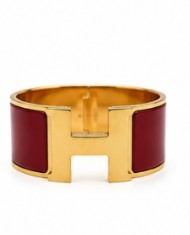 Hermes Clic H Bracelet Red and Gold|622