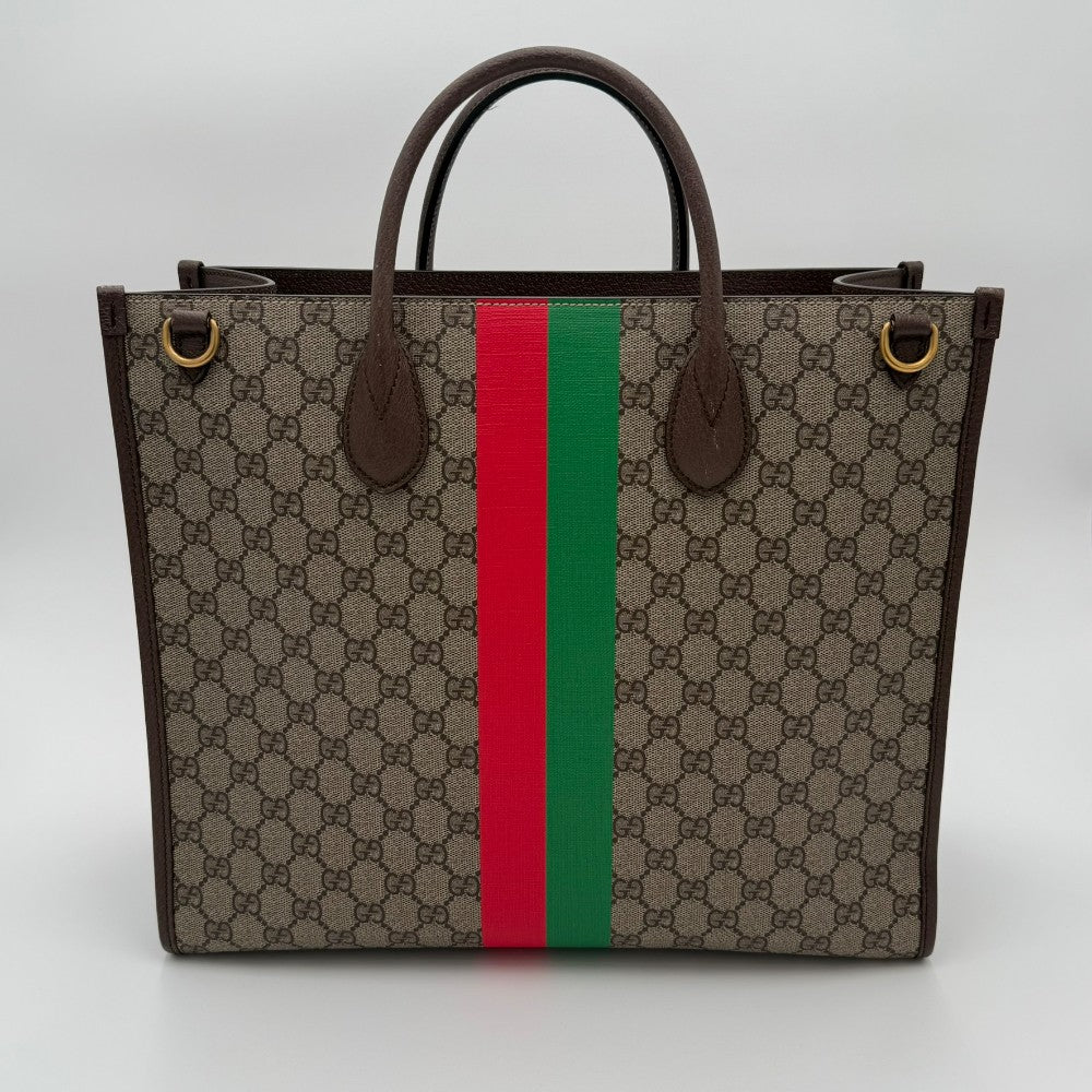 Gucci Tiger GG Supreme Canvas Medium Tote Bag|145
