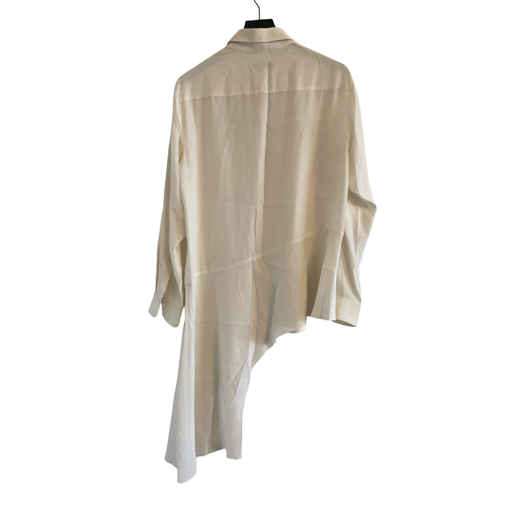 Nanette Lepore Button Up Asymmetrical Shirt Size Large|475