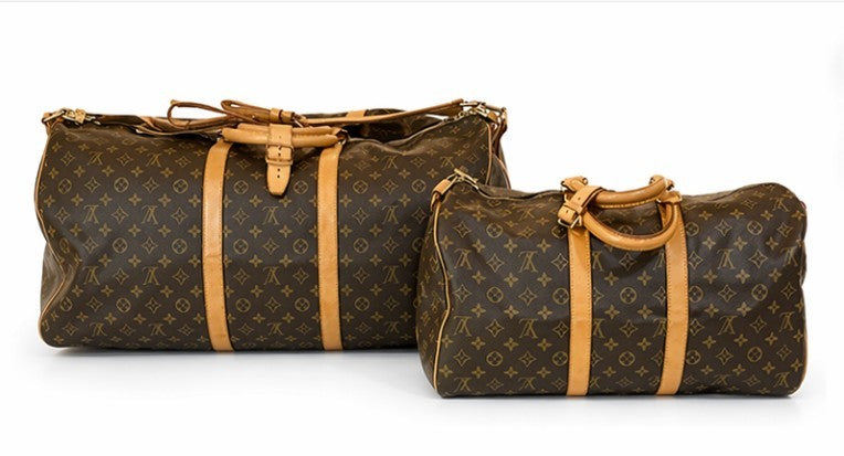 Louis Vuitton Brown Monogram Keepall Travel Bag 45|610