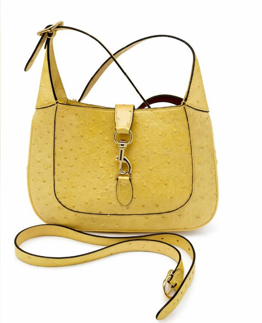 Gucci Ostrich Piston Lock Jackie 1961 Small (New)|521