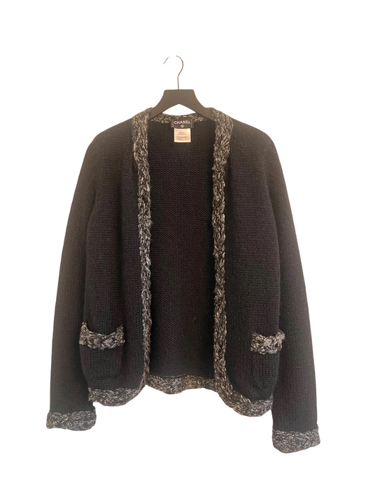 CHANEL KNIT CARDIGAN JACKET SIZE 40