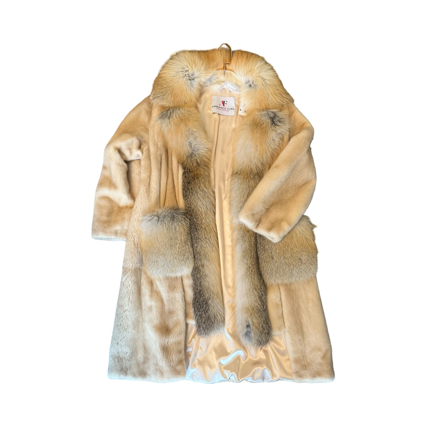 Ambiance Furs -Cream fur coat