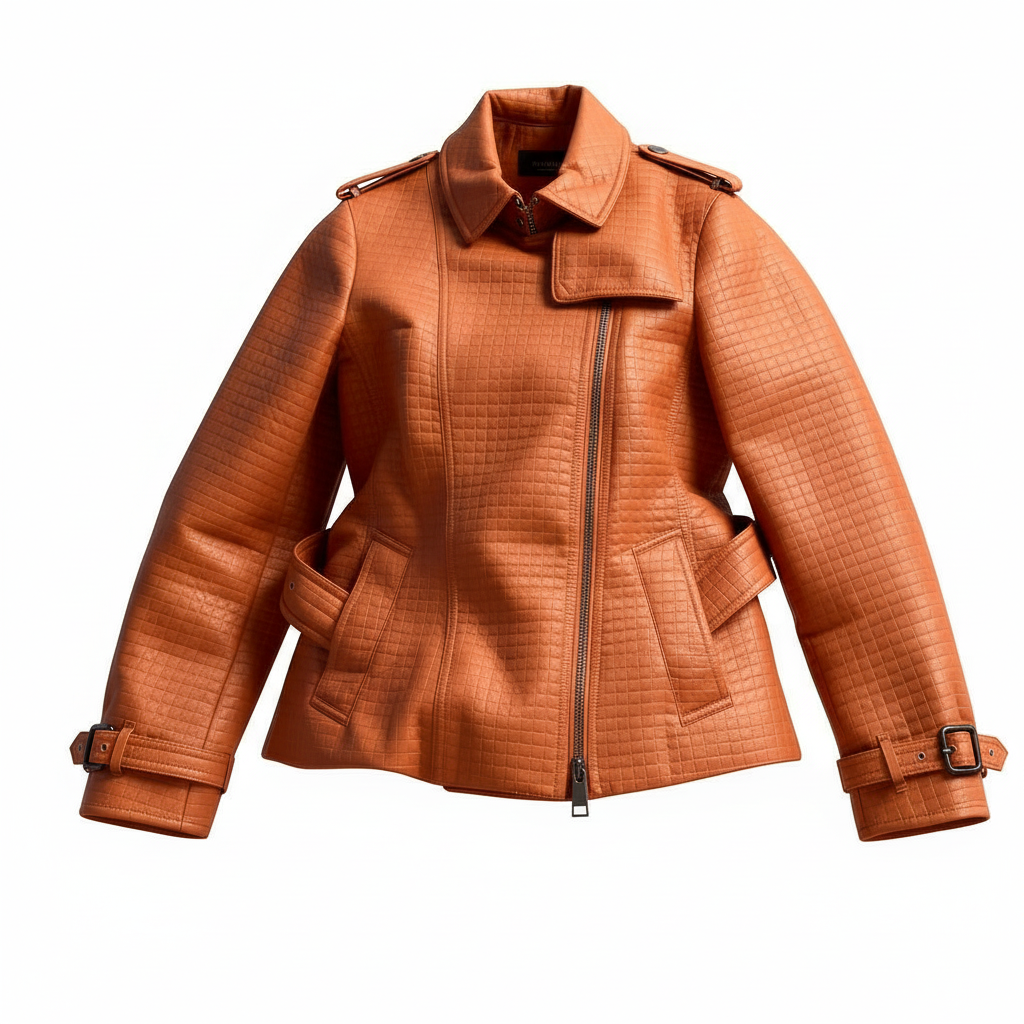 Burberry Terracotta Quilted Jacket Size Medium