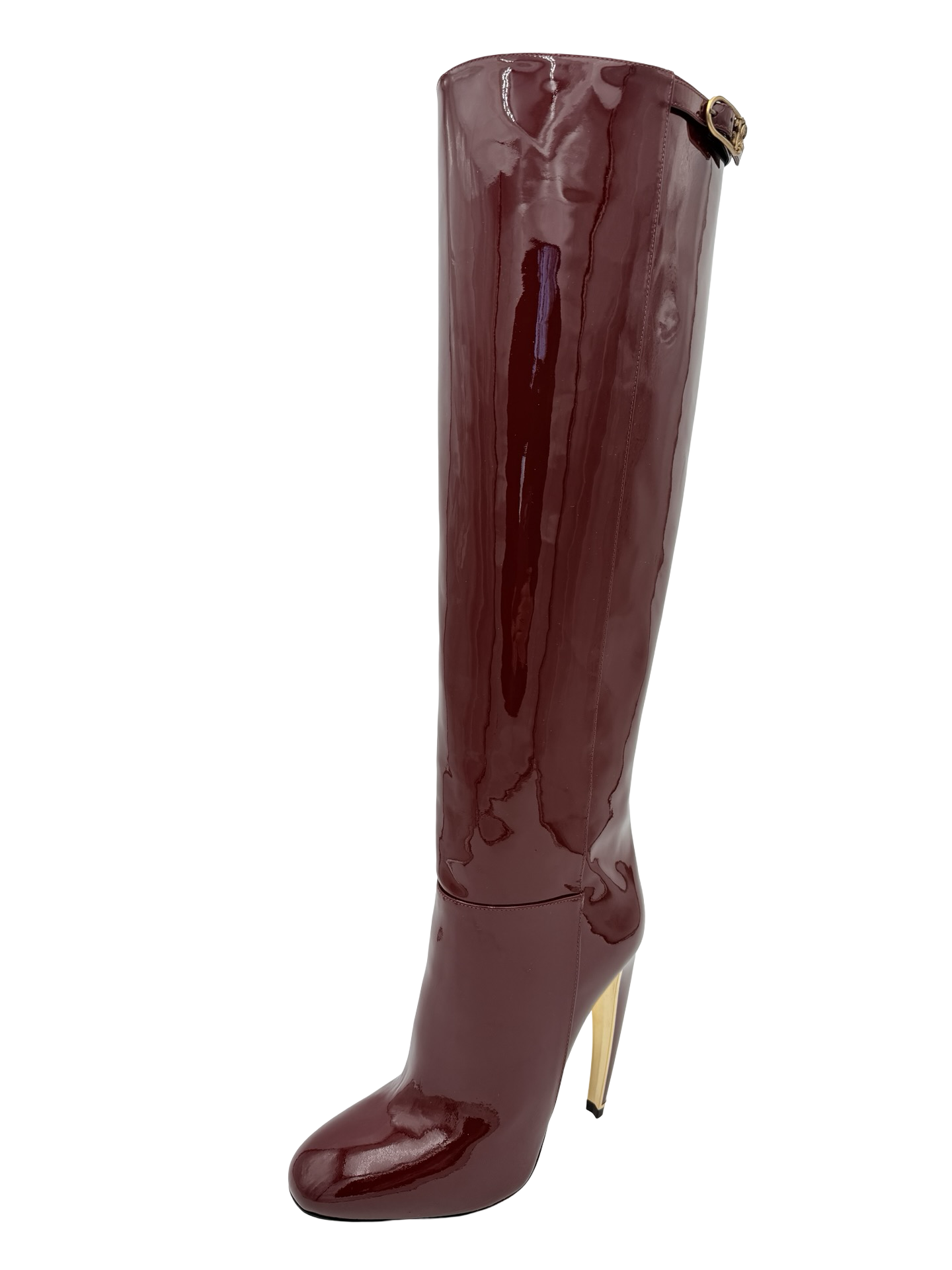Roberto Cavalli Patent Leather Boots Size 39 NEW was $1150 ON SALE NOW!