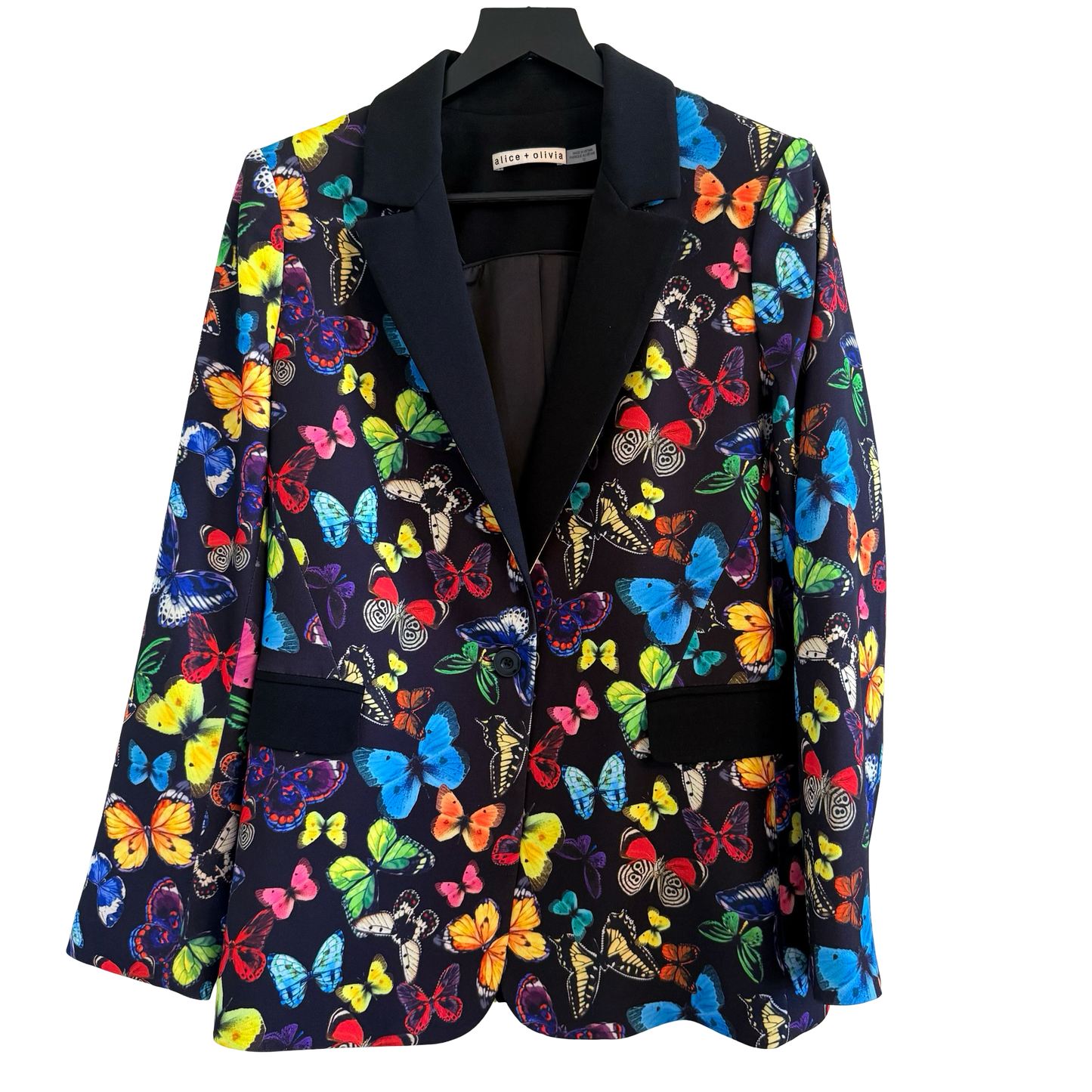 Alice and Olivia Willa Butterfly Print Blazer and Pants