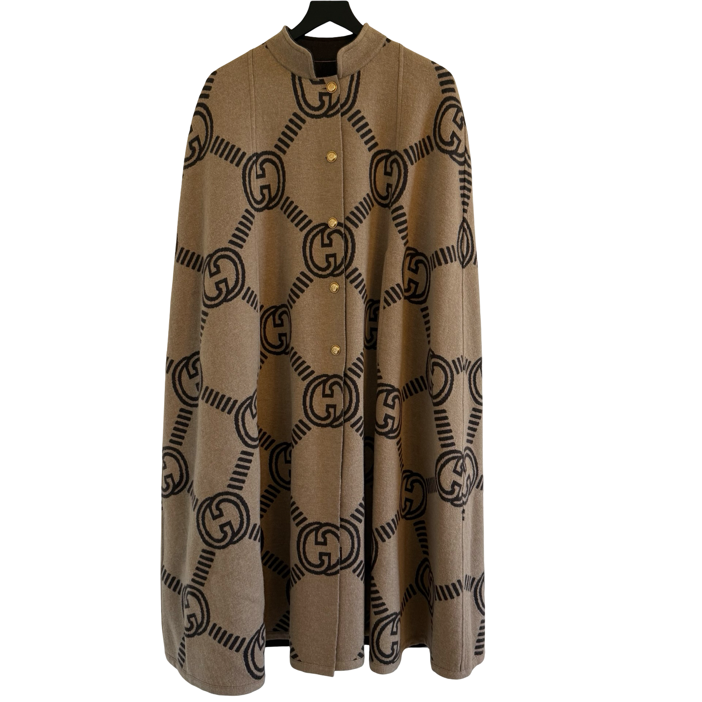 Gucci Reversible GG Wool Cape