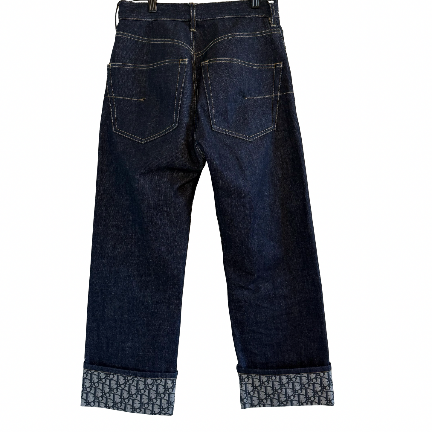 Christian Dior Jeans Oblique Logo Cuffs Size 36 / US 4