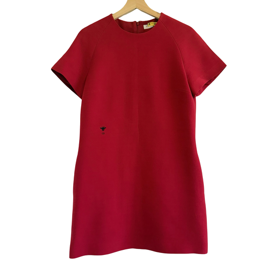 Christian Dior Red Shift Dress Size 40 / US 8