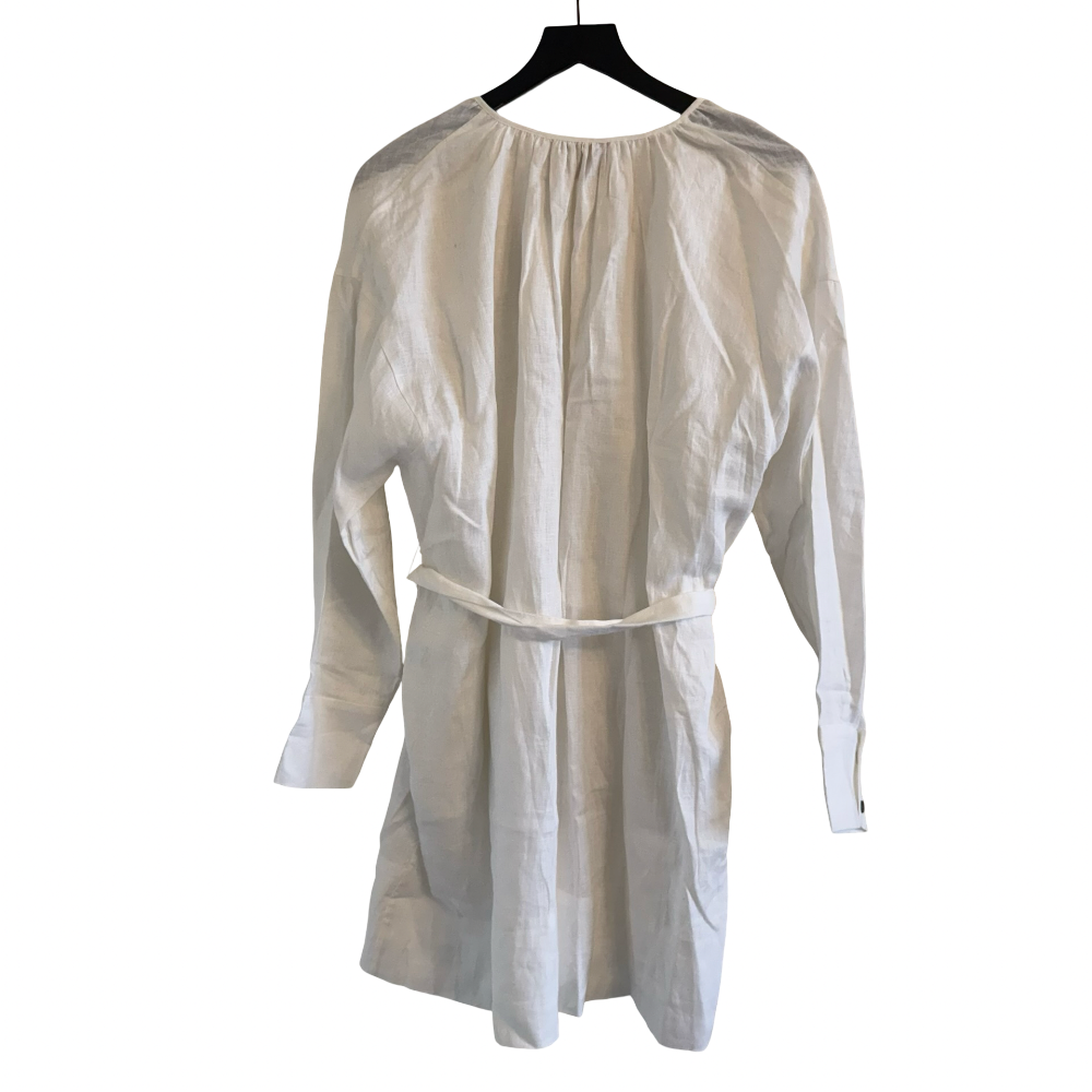 Asceno Santorini Linen Mini Dress Size Medium New|483