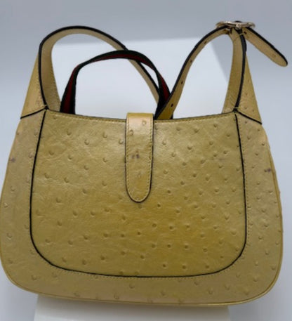 Gucci Ostrich Piston Lock Jackie 1961 Small (New)|522
