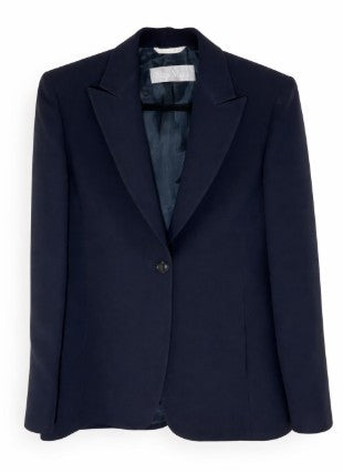 MaxMara Tailored Navy Blue Blazer | Size 6|526