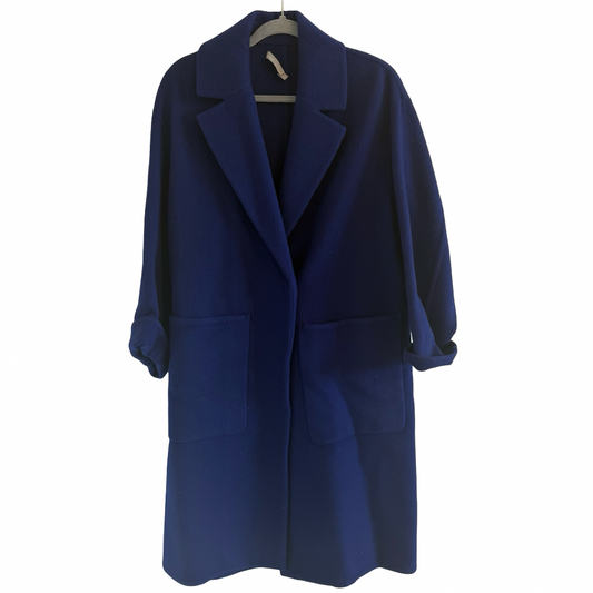 Vince Oversized Patch Pocket Coat Size Small|457