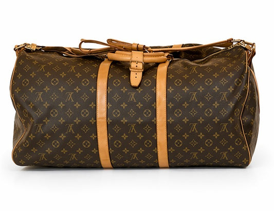 Louis Vuitton Brown Monogram Keepall Travel Bag 55|608