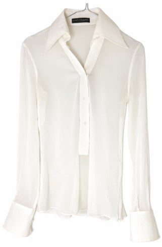 Dolce & Gabana 100% Silk Shirt - Size 6|527