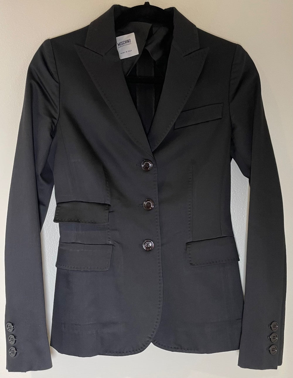 Moschino black Blazer, Size 4|531