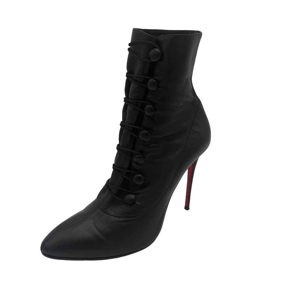Christian Louboutin Button Ankle Booties Size 38|425