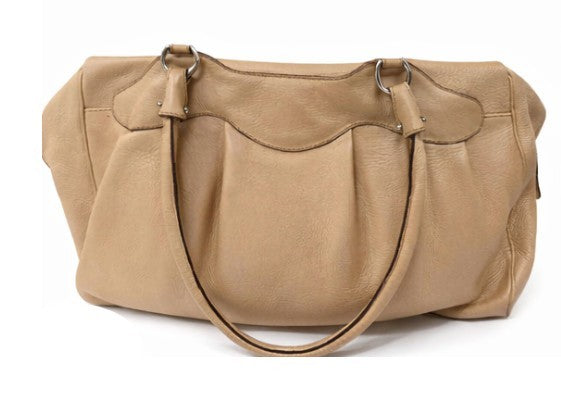 Ferragamo Gancio Top Handle Bag (Vintage) - Cream|544