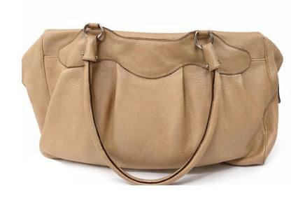 Ferragamo Gancio Top Handle Bag (Vintage) - Cream|544