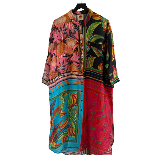 Farm Rio Buttoned Dress Size Large|470